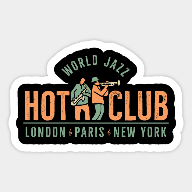 International Vintage Jazz Club Sticker by jazzworldquest